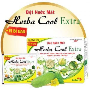 Bột Nước mát Herba Cool Extra vị Bí đao (hộp 10 gói)