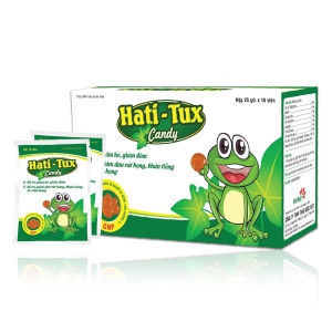 Hati- Tux Candy ( hộp 20 gói x 10 viên) Giảm ho-viêm họng